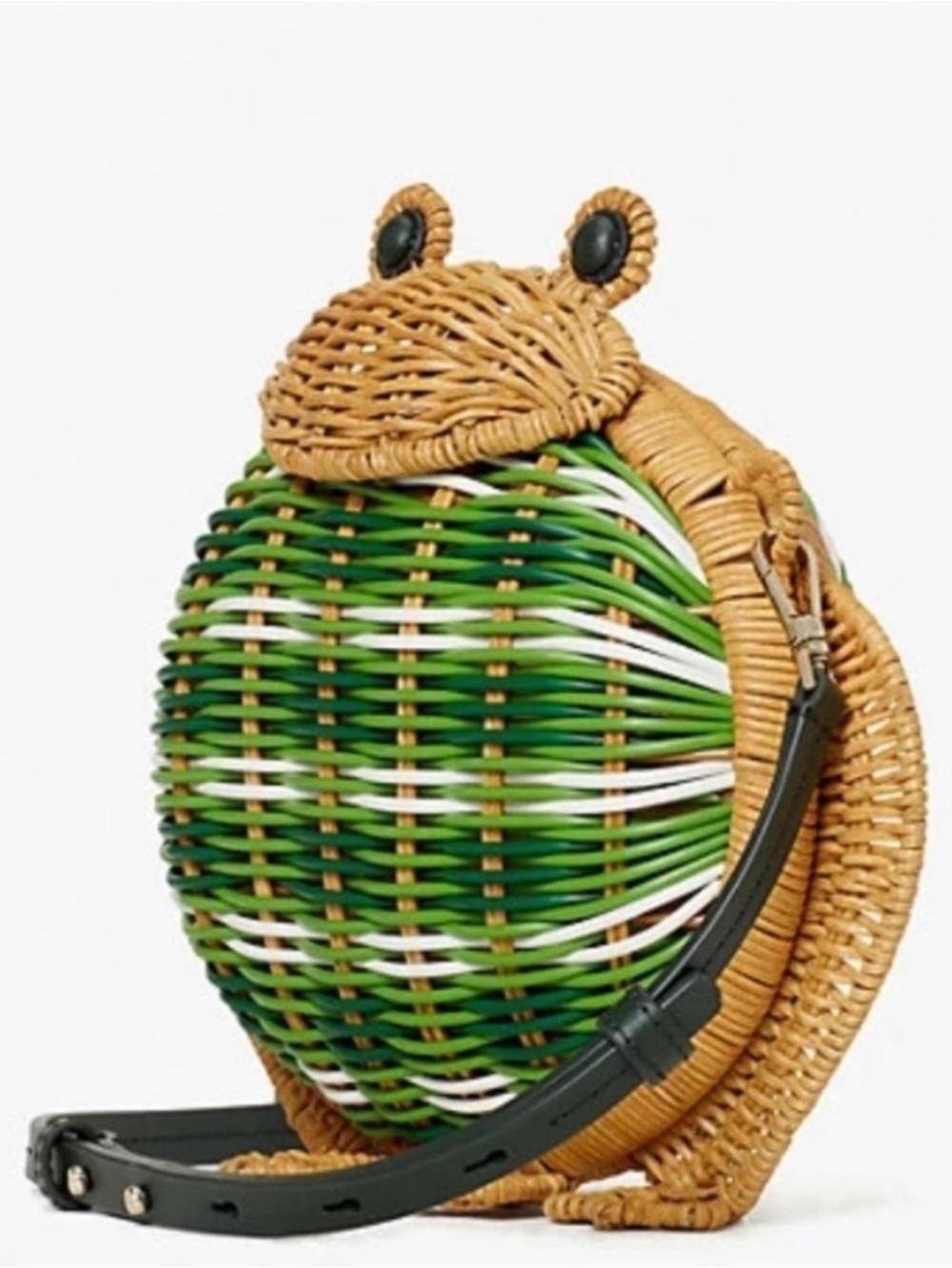 Kate Spade Hoppkins Wicker Frog Crossbody Limited Edition - Picture 3 of 16